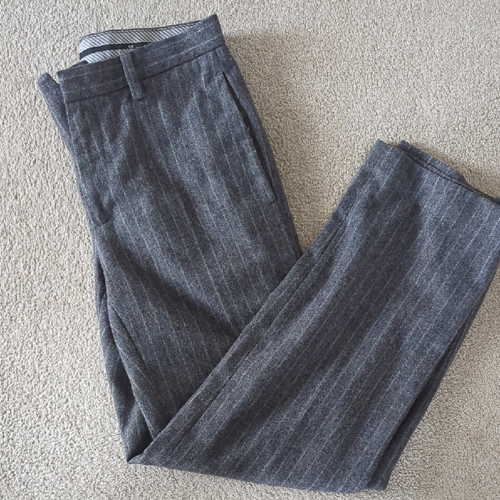 Gray Pinstripe Trousers